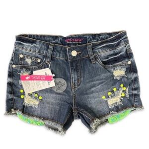 NWT BS2B Classic Thick Line Jean Shorts